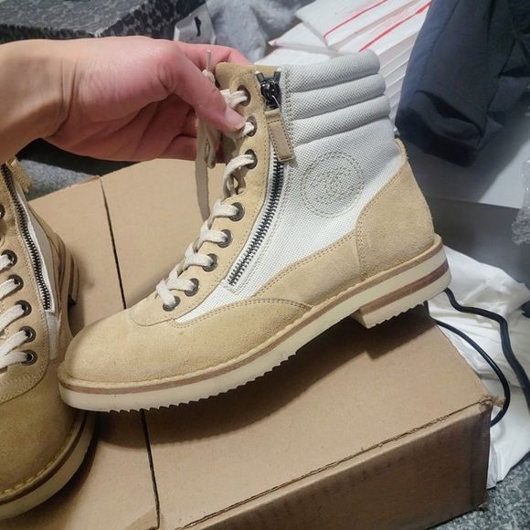 CHANEL Shoes - CHANEL Suede Tan Boots